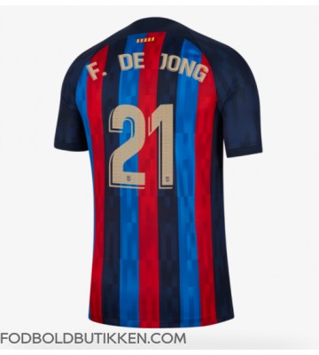 Barcelona Frenkie de Jong #21 Hjemmebanetrøje 2022-23 Kortærmet
